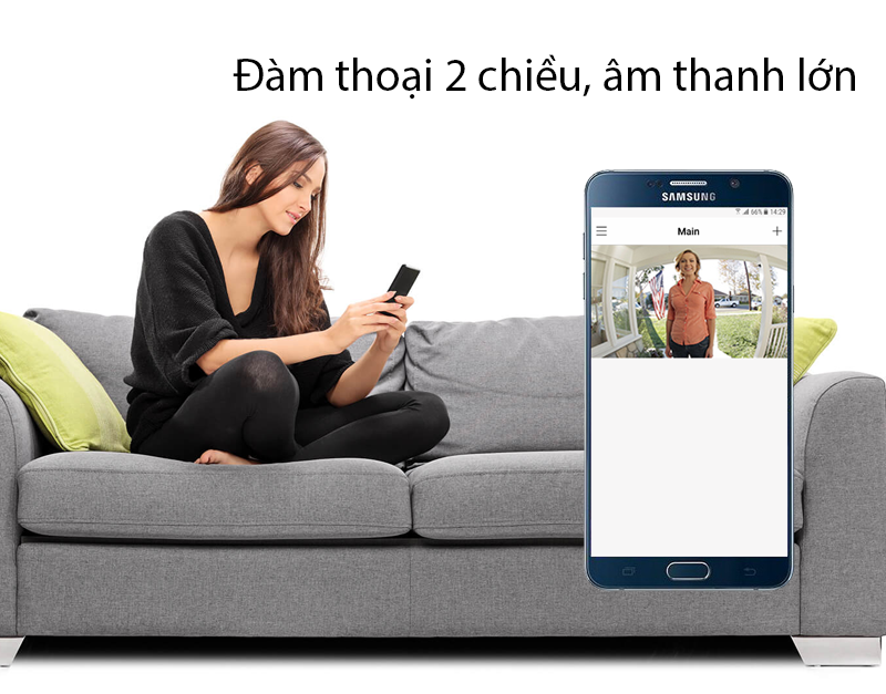 Chuông cửa có hình kết nối với điện thoại thông minh Chuông cửa có hình kết nối với điện thoại thông minh