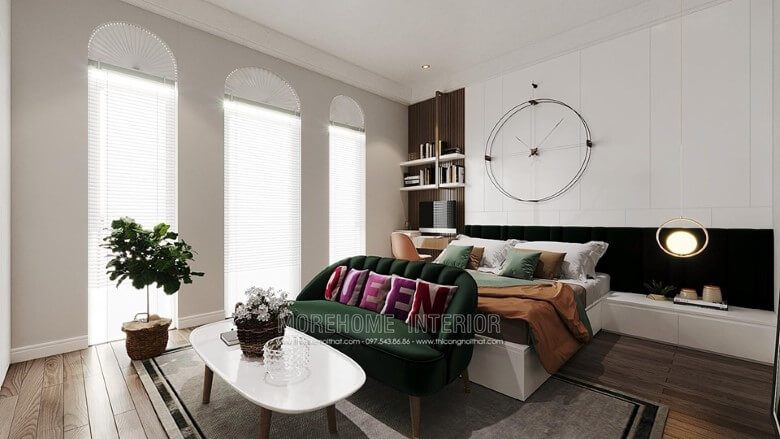 Thiết kế sofa đẹp cho phòng ngủ master phong cách hiện đại