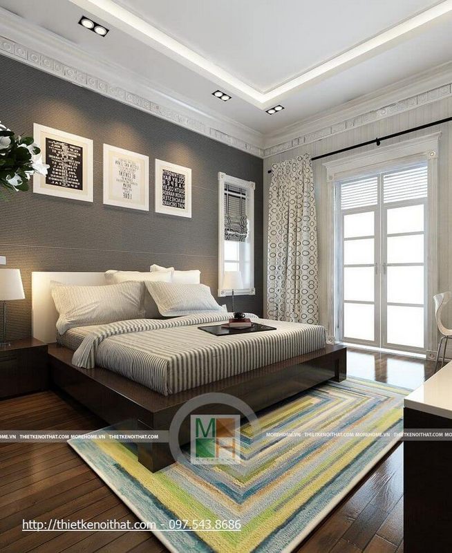 Bộ tranh canvas treo tường ấn tượng cho phòng ngủ